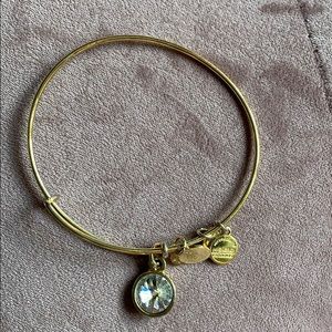 Alex and Ani Gold April Birthstone Bracelet
